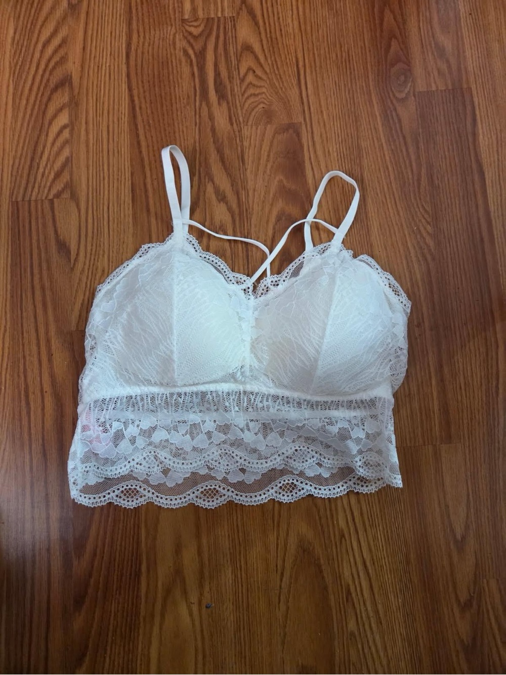 Jadyk Women’s White Lace Bralette Sz L/XL. JY-269